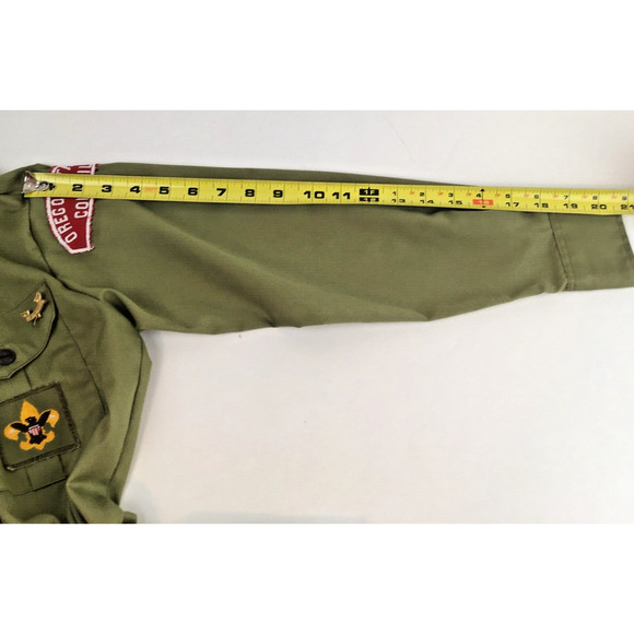 BSA Boy Scouts Official Shirt Long Sleeve Webelos tri color 3 pins - Picture 8 of 16